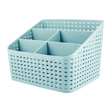 Imagem de Organizador De Cosméticos Maquiagem Escritório Porta Pincel - PGB, Azu