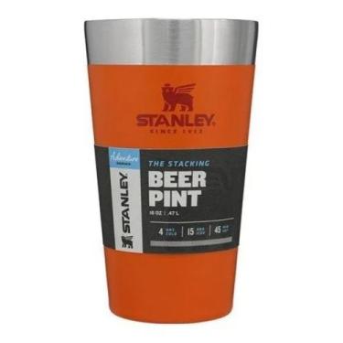 Imagem de Copo Térmico De Cerveja Inox Sem Tampa 473ml Original - Stanley, Laran