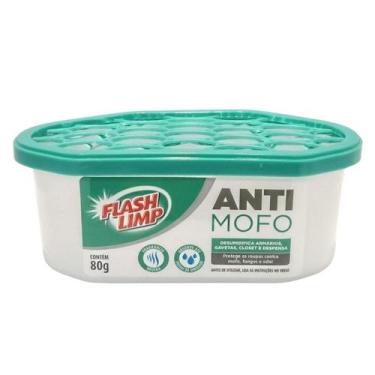 Imagem de Anti Mofo Fungos Desumidificador Guarda Roupas Armários 80g - FLASHLIM