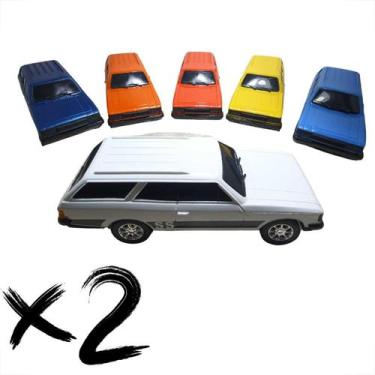 Imagem de kit 2 Miniatura Chevrolet Caravan Diplomata Carrinho SS 990 - DIVERPLA