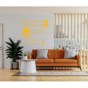 Imagem de Adesivo frase Somos o resultado parede decoração sala, quarto, cozinha