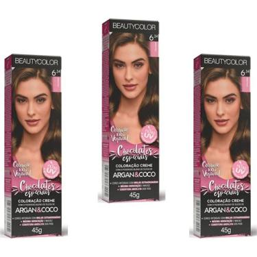 Imagem de Beauty Color Tintura 8.0 LOURO ESCURO 45gr (03 Unidades) Cores Normais