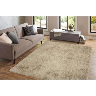 Imagem de Tapete Sala Peludo 2x1,5 Quarto Felpudo 200x150 Antiderrapante - Essên