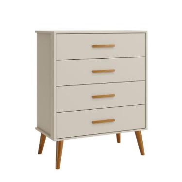 Imagem de Cômoda Isis 4 Gavetas  Areia Fosco - Abra Casa