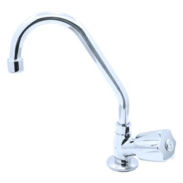 Imagem de Torneira Cozinha Mesa Pia Bancada Bica Móvel Metal Light Cromada Luxo 