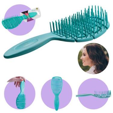 Imagem de Escova De Cabelo Maya Dompel Anti Frizz e Anti Estática Flexível Cores