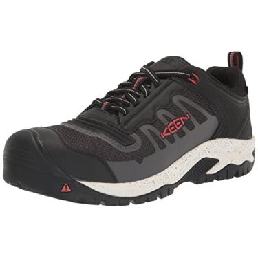 Imagem de KEEN Utility Tênis masculino Reno Low Height Composite Toe flexível impermeável atlético trabalho, Argila vermelha/preta, 14