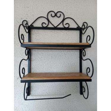 Imagem de Prateleira em Ferro e Madeira - Arte & Ferro