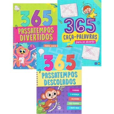 Imagem de Diversão Garantida Livros de Passatempos Infantis para Crianças Kit 3 