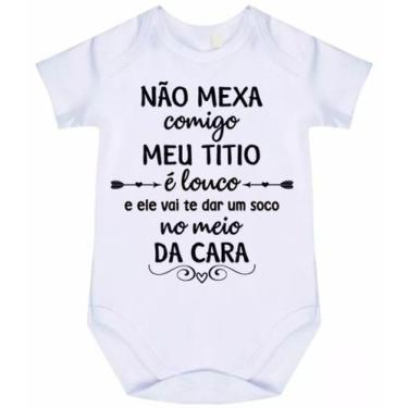 Imagem de body bebê não mexa comigo meu titio é louco cód 8018 - nick aloha, Bra