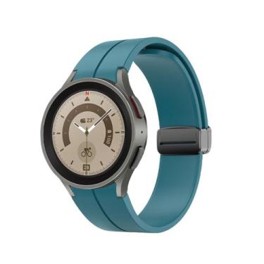Imagem de Pulseira Silicone Fecho Magnético para Galaxy Watch 5 Watch5 Watch 4 W