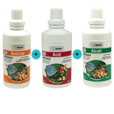 Imagem de Kit 1 Labcon Anticlor 100ml + 1 Labcon Acid 100ml + 1 Labcon Alcali 10