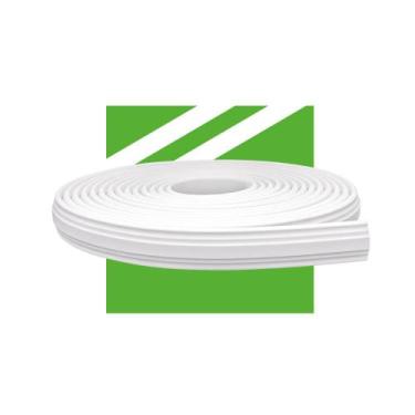 Imagem de Roda Meio de Eva Boiserie Autocolante Branco Meu Rodapé 3,8cm - 20m