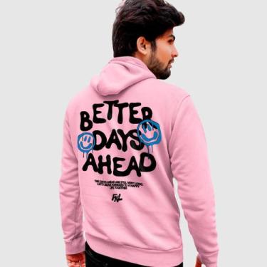 Imagem de Blusa Moletom Genuine Grit Masculina Estampada Algodão 30.1 Better Day