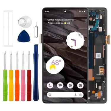 Imagem de [Suporta impressões digitais][Novo] Duotipa OLED Display Touch Screen Digitalizador Substituição para Google Pixel 7A GWKK3, GHL1X, G0DZQ, G82U8 com kit de ferramentas de reparo técnico - preto.