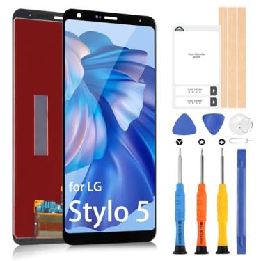 Imagem de Tela de substituição para LG Stylo 5 LCD Screen for LG Stylus 5 Q720 Display LM-Q720CS Q720MS Q720TSW Q720QM5 Q720QM6 Q720VSP Montagem de tela sensível ao toque digitalizador com kit de reparo (preto)