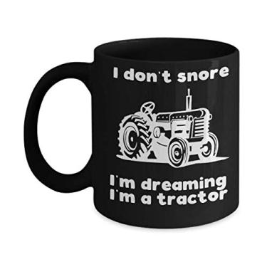 Imagem de Creator's Cove Caneca de café preta trator, presentes engraçados de fazendeiro, para homens, fazendeiro, vintage, antigo, novidade, copo de fazenda para pai, irmão, homens, avô, tio