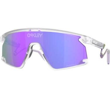Imagem de Oakley Óculos de sol Frogskins transparente com lente de irídio Prizm Jade + adesivo, Transparente, One Size