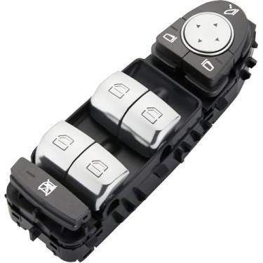Imagem de ZAPOSTS Interruptor Master Power Window serve para Mercedes-Benz GLC300, C350e, C63 AMG|2016-2018 C300, C350e, C63 AMG S|17-18 C43 AMG, GLC43 AMG. Interruptores de controle lateral do motorista OE: