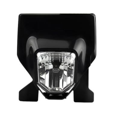 Imagem de ABCERRSI Farol de LED para motocicleta, farol DRL Dirt Bike para Husqvarna 2024 FE FC 250 350 450 501 TE 250i 300i FE250 FE350 TE250i TX125 Enduro 701- todo preto