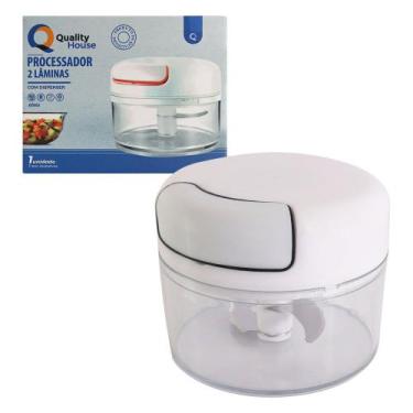 Imagem de Mini Multiprocessador Triturador Manual 2 Lâminas Inox Alho - SQ