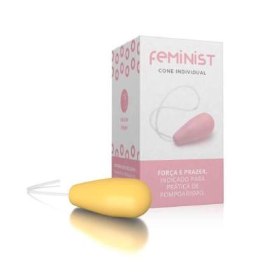 Imagem de Cone para Pompoarismo Feminist Amarelo - 32 g  Outlet - A SÓS