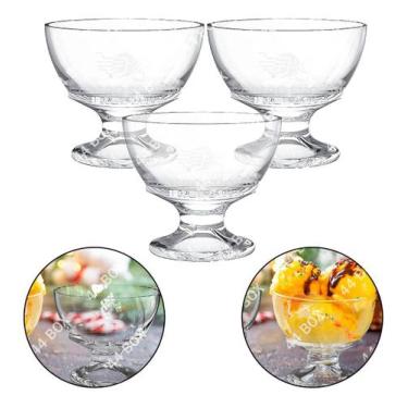 Imagem de Kit 3 Taças Sobremesa Casambiente 270ml - Sorvete Tortas Cozinha Prese