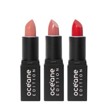 Imagem de Kit Océane Edition Mini Lipstick Nude Pink Red Kiss e Sienna Nude (3 p