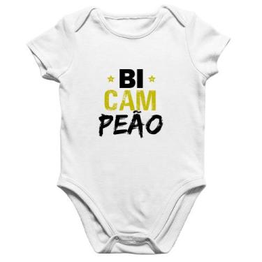 Imagem de Body Bebê Algodão BiCAMpeão - Foca na Moda, Branco, P