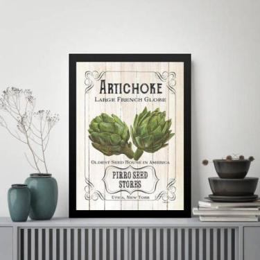 Imagem de Quadro Vintage Para Cozinha Alcachofra 33x24cm - Quadros On-line, Mold