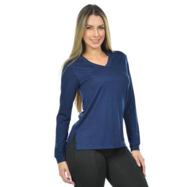 Imagem de Blusa Manga Longa Mullet Fenomenal, Azul marinho, G