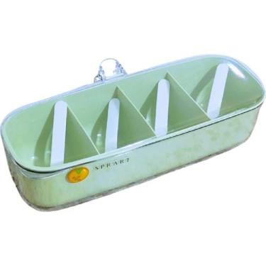 Imagem de Porta Tempero c/ Divisórias Organizador de Condimentos Fofo - Isanog