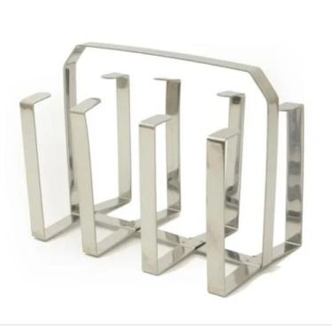 Imagem de Porta Copos Inox Mesa Pia Bancada Escorredor 8 Copos Dinox - Penselar 