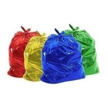 Imagem de Saco De Lixo 40 Litros Colorido 4 Pacotes C/100 De Cada Cor - HIGIPACK