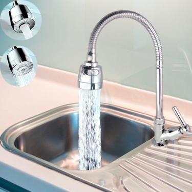 Imagem de Torneira Gourmet Cozinha Bancada Pia Mesa Cano Inox Flexível 1/4 de vo