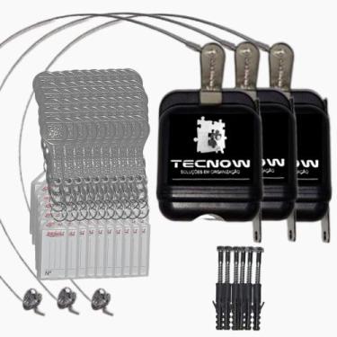 Imagem de Kit 03 Travas Tecnow para Carrinho de compras em Condominio + 60 Chave