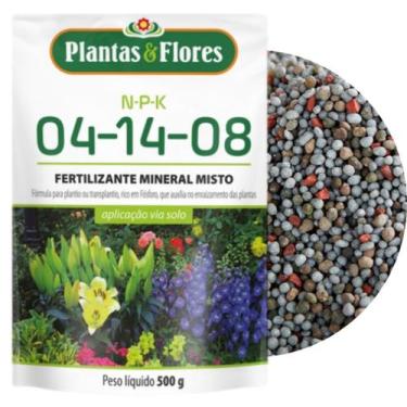 Imagem de Adubo Plantas & Flores NPK 04-14-08 Bonigo 500 gr