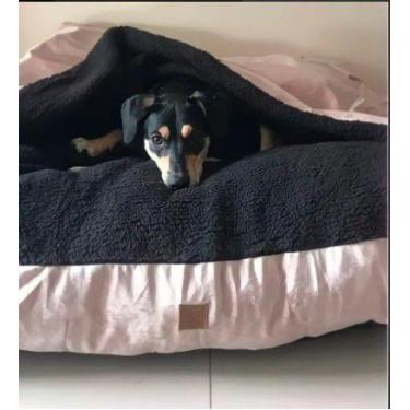Imagem de Cama Cave Cachorros e Gatos com coberta acoplada M 60x60 - DeCoração A
