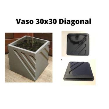 Imagem de 1 Forma/molde De Vaso Abs 1,5mm 3d (diagonal 30x30cm) - far