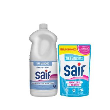 Imagem de Kit Alvejante 1 Litro Mais Branco Saif