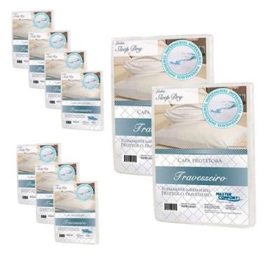 Imagem de KIT 9 Capas Protetora Impermeável de Travesseiro Sleep Dry - MASTER CO