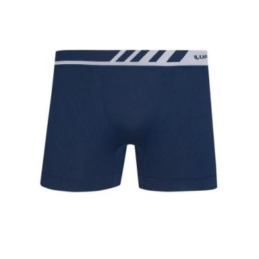 Imagem de Cueca Boxer Lupo 00671-002 Sem Costura, XG, Marinho