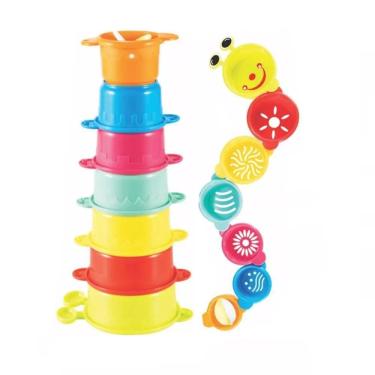 Imagem de Torre Divertida Centopeia Brinquedo Potes Praia Toy Mix