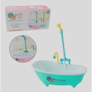 Imagem de Banheira Para Boneca Com Chuveiro Baby Doll Bath A Pilha . - toys king
