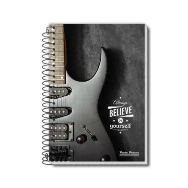 Imagem de Caderno Pauta Branca pequeno rox espiral 48 folhas