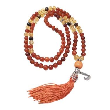 Imagem de Japamala Pedras Naturais Agata De Fogo Citrino E Olho Tigre - Encanto 