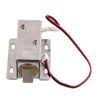 Imagem de Fechadura Eletromagnética, Fechadura Elétrica Pequena para Gaveta de Armário, Design à Prova D'água, Gerenciamento Inteligente, Feita Com Materiais Resistentes, (12V)