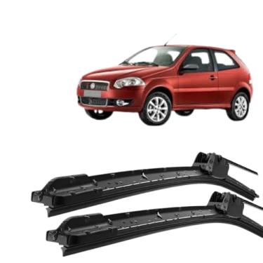 Imagem de Par Palheta Limpador Parabrisa em Silicone Compatível com Palio Celebration 2001 2002 2003 2004 2005 2006 2007 2008 2009 2010 2011 Tipo Gancho