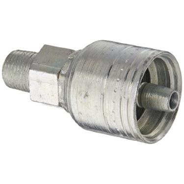 Imagem de Aeroquip 1AA2MP4 Aço Carbono Global TTC (Através da Capa) Tubo Masculino de Mangueira de Crimpagem, Reto, 6,35 mm ID da Mangueira, 1/8" - 27 Rosca