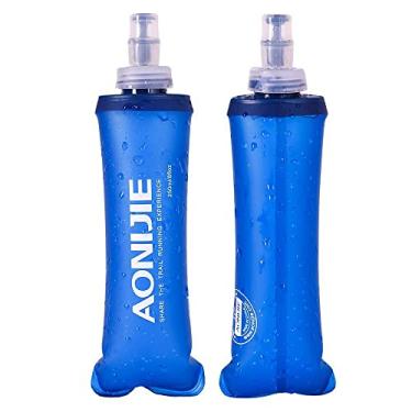 Imagem de AONIJIE Garrafas de Água Esportivas Dobráveis de TPU, 250 ml, 2 Peças, Reutilizáveis, Collapsíveis, Ideal para Esportes ao Ar Livre, Hiking, Ciclismo, Corrida